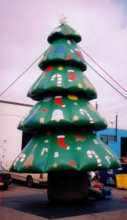 Christmas Tree Inflatables - all types and sizes of Christmas and holiday balloons available.