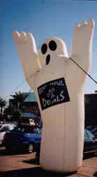 Ghost inflatables 22ft. - all Halloween inflatables available.